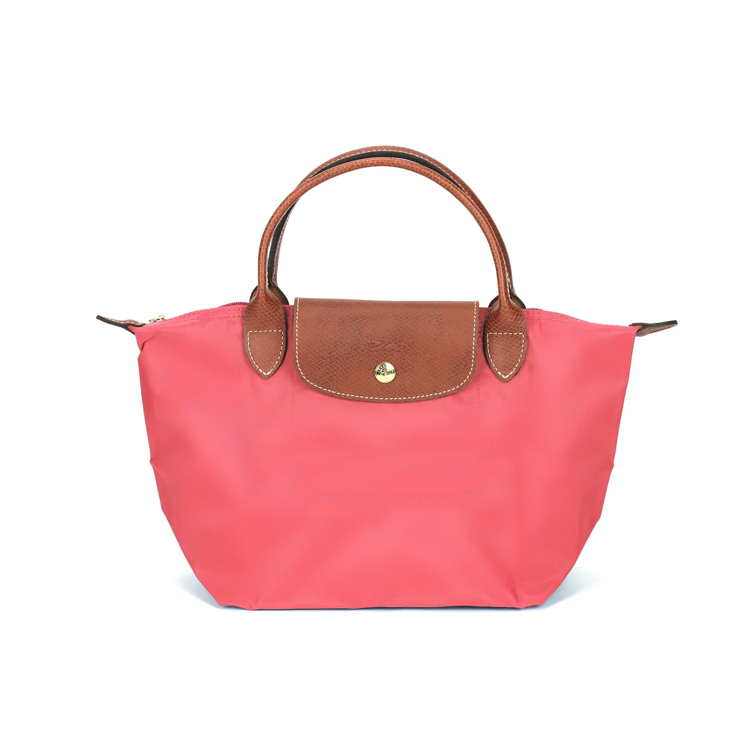 

Сумка-пельмень Le Pliage Canvas с ручками в форме трубы для женщин, персиково-розовый LONGCHAMP