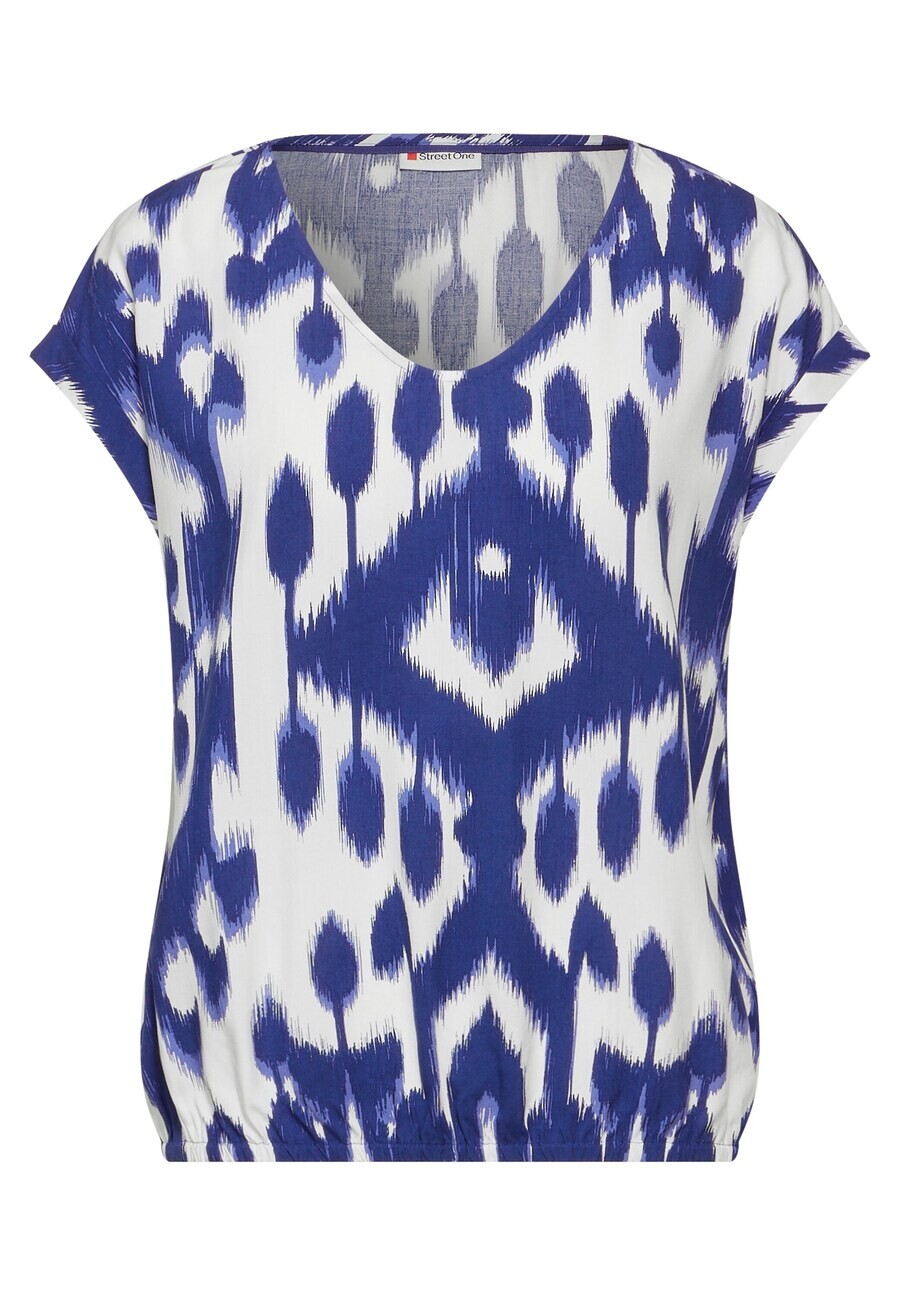 

Блузка с коротким рукавом STREET ONE Blouse, темно-синий