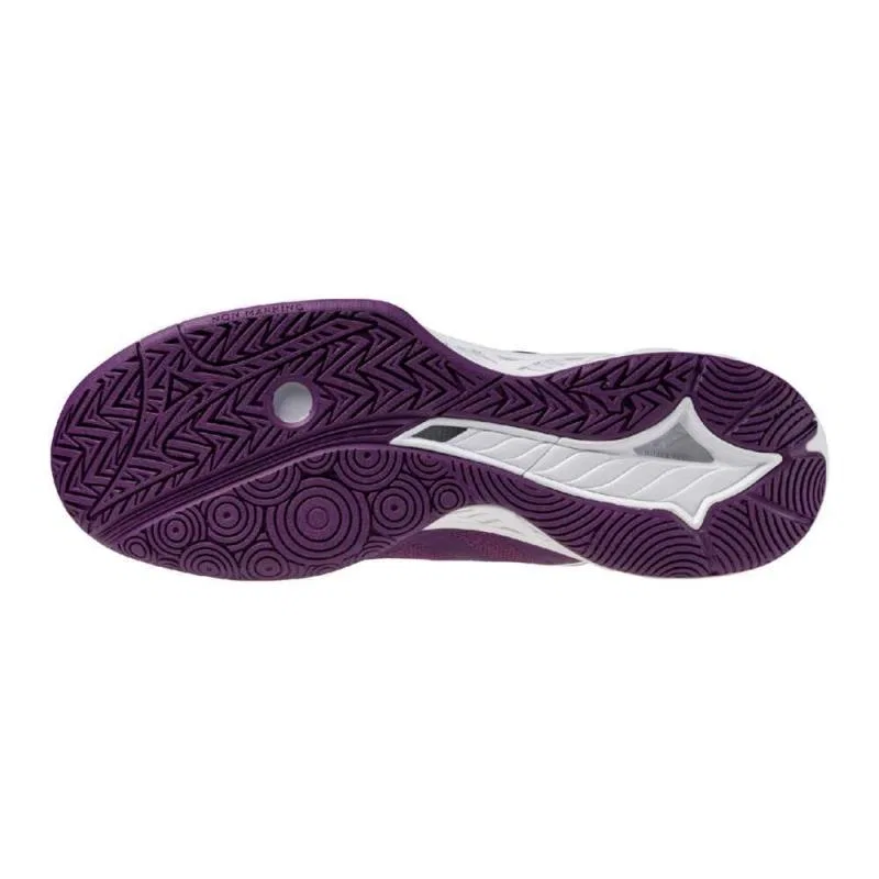 Унисекс бадминтонные кроссовки «Wave Fang EL2» от Mizuno, Purple X White — фото 3