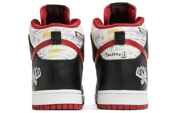 Кроссовки данки высокой премиум Nike, черный — фото 3