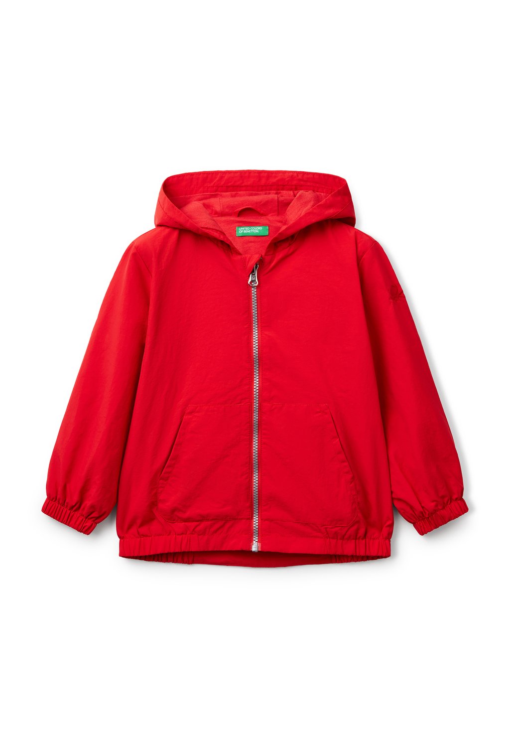 

Толстовка на молнии WITH HOOD United Colors of Benetton, красный