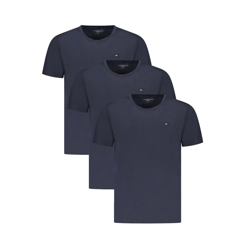 

Синяя хлопковая футболка Tommy Hilfiger