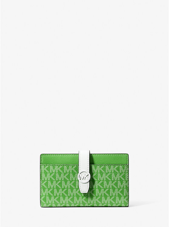 

Кошелек Greenwich среднего размера с фирменным логотипом Michael Kors, зеленый