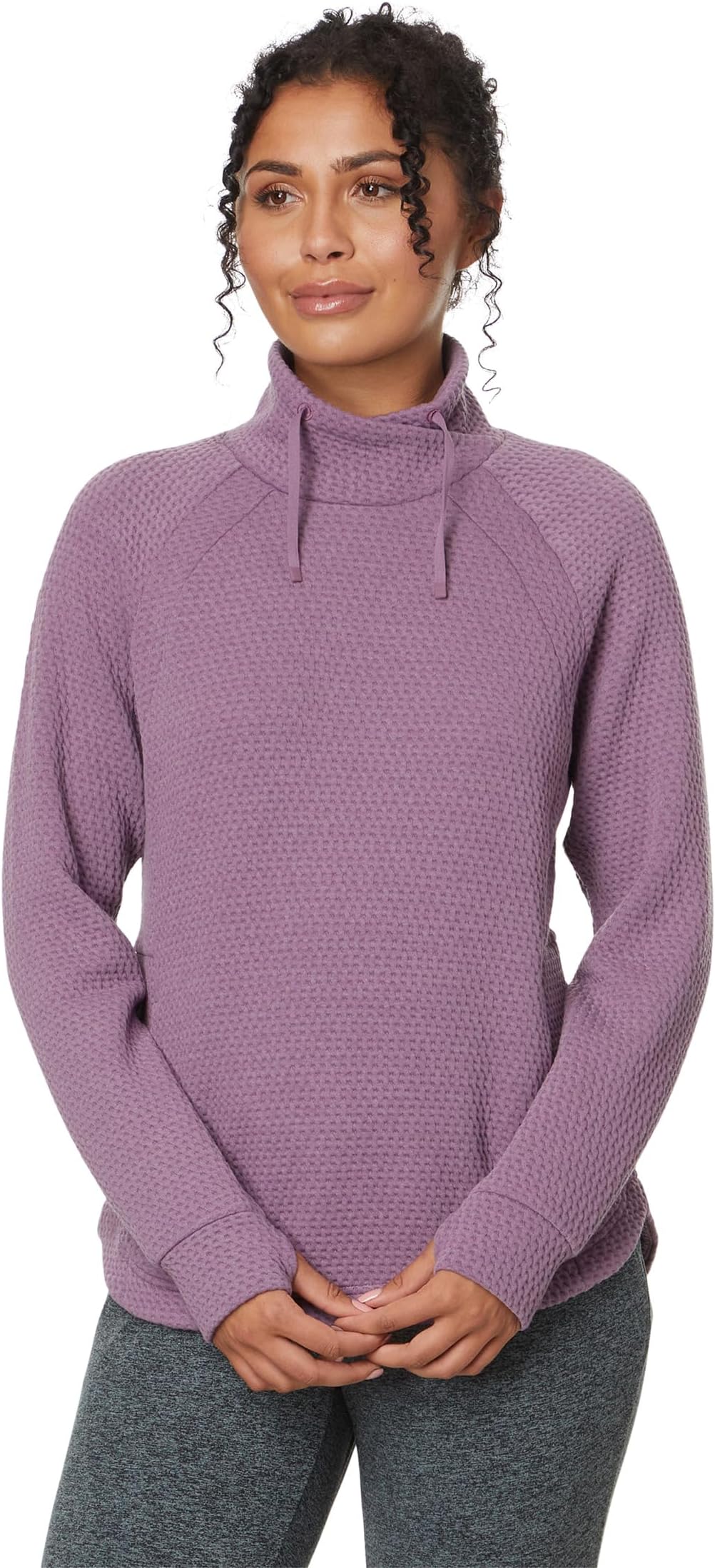 

Пуловер L.L.Bean Ridgeknit Crossneck Pullover, цвет Mauve