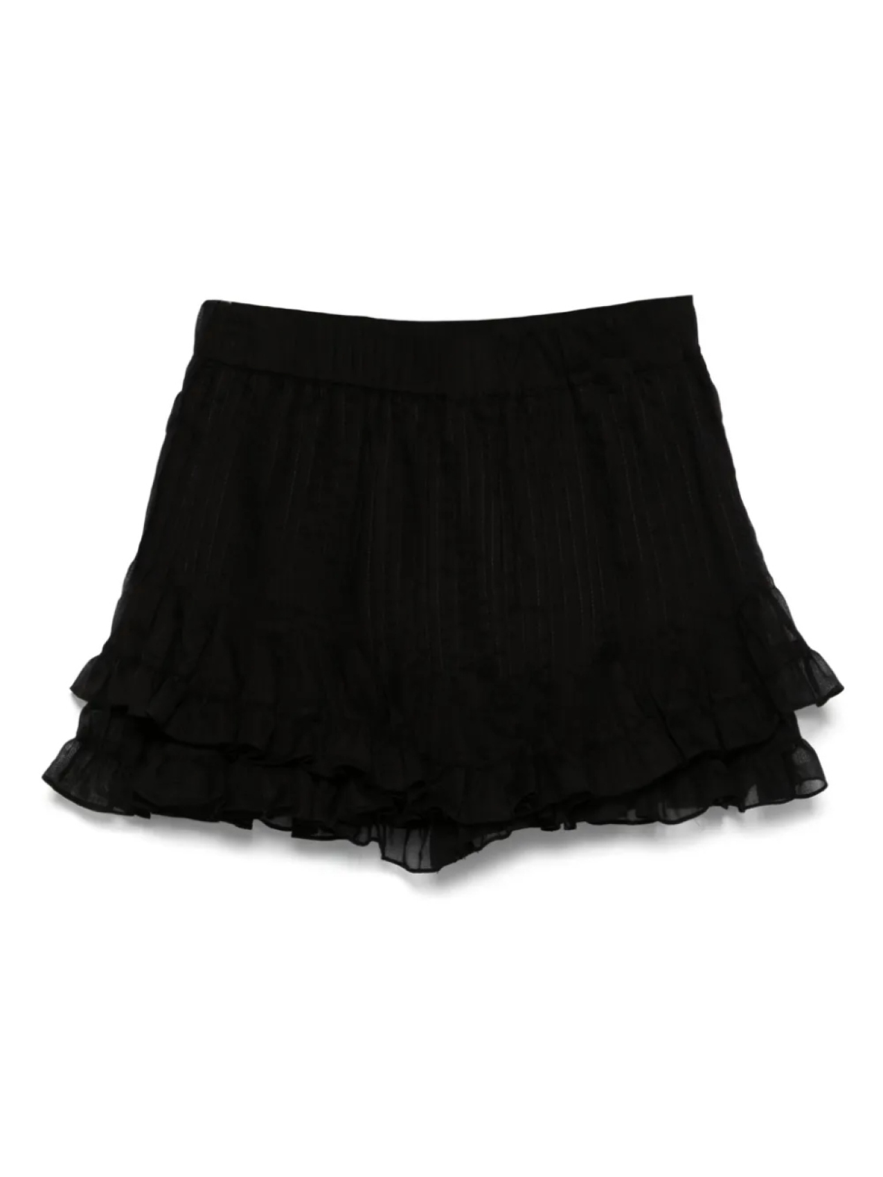 

Шорты из хлопка со складками PNK, черный