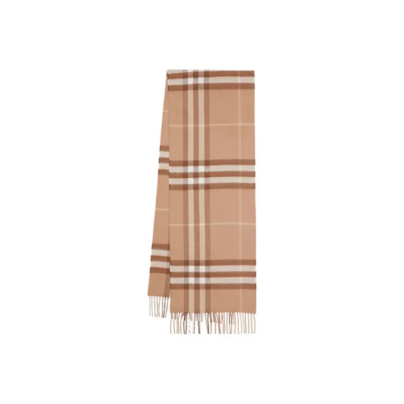 

Burberry Классический клетчатый шарф, Camel