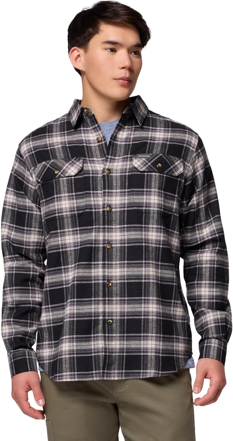

Рубашка Columbia Mens Flare Gun Stretch Flannel, Black Two Lane Tartan
