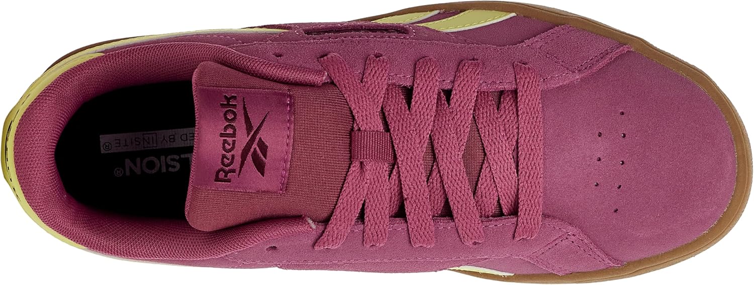 Кроссовки Reebok Unisex-Adult Reebok Court Retro, черный/желтый/розовый — фото 4
