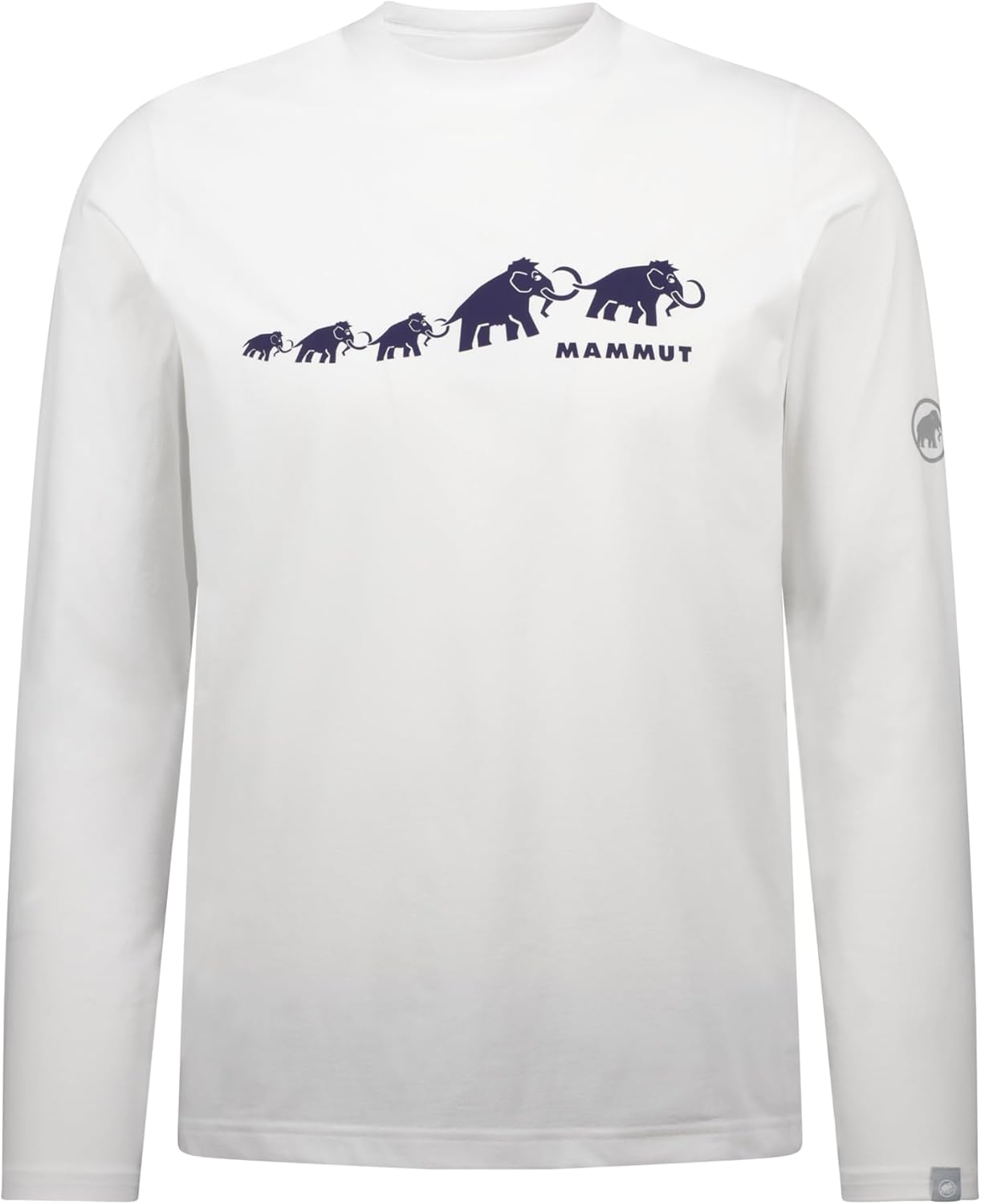 

Футболка с длинным рукавом Mammut QD Logo Print, мужская, белый