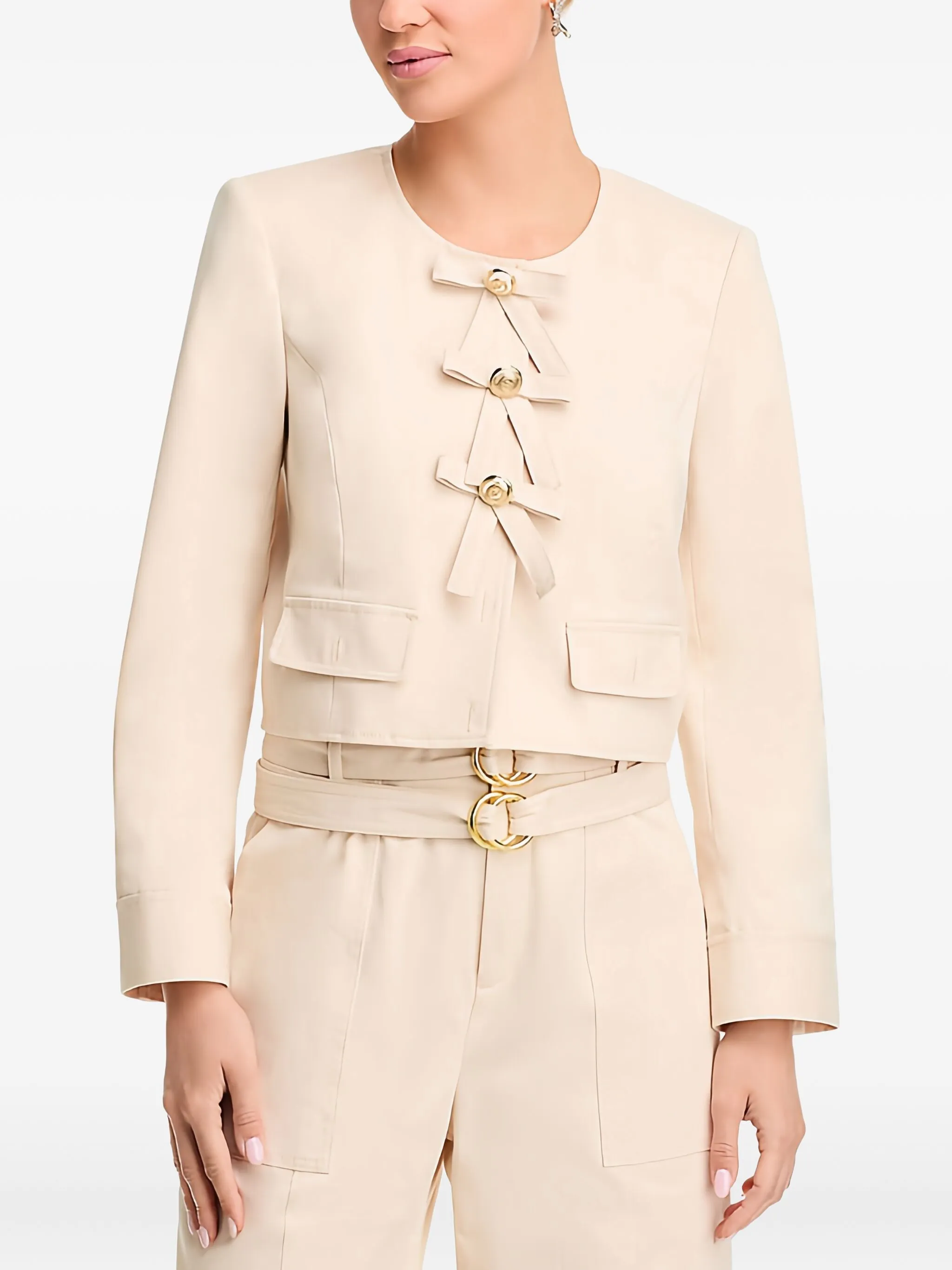 

Твиловая куртка Paige с бантом Cinq A Sept, бежевый