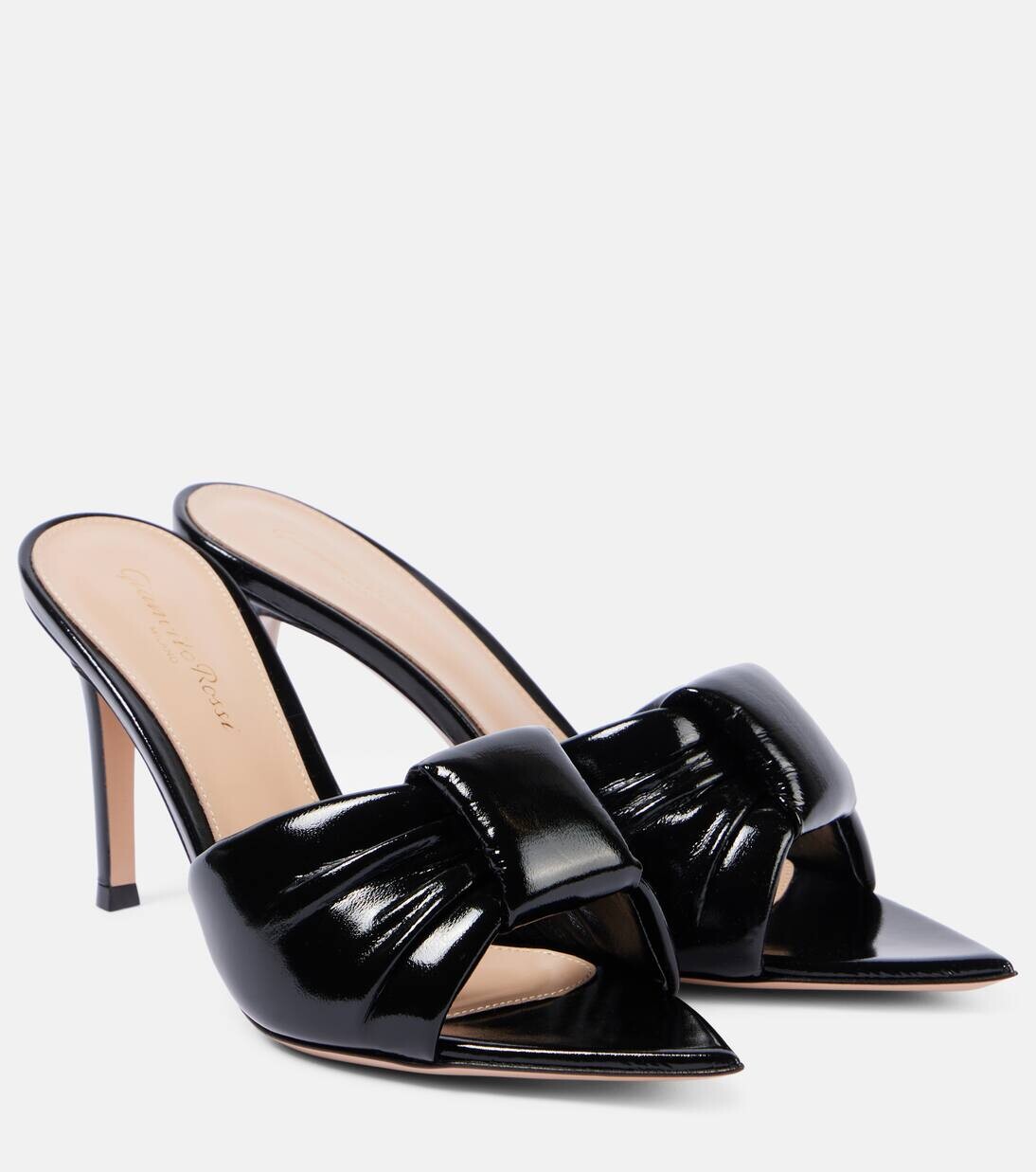 Мюли Love из лакированной кожи Gianvito Rossi, черный