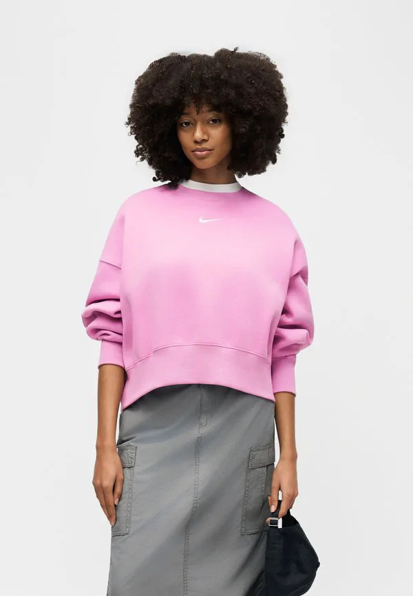 Толстовка crew Nike Sportswear, Magenta/Sail — фото 4