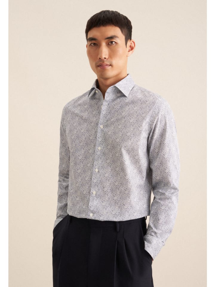 

Рубашка делового кроя светло-голубого цвета Seidensticker