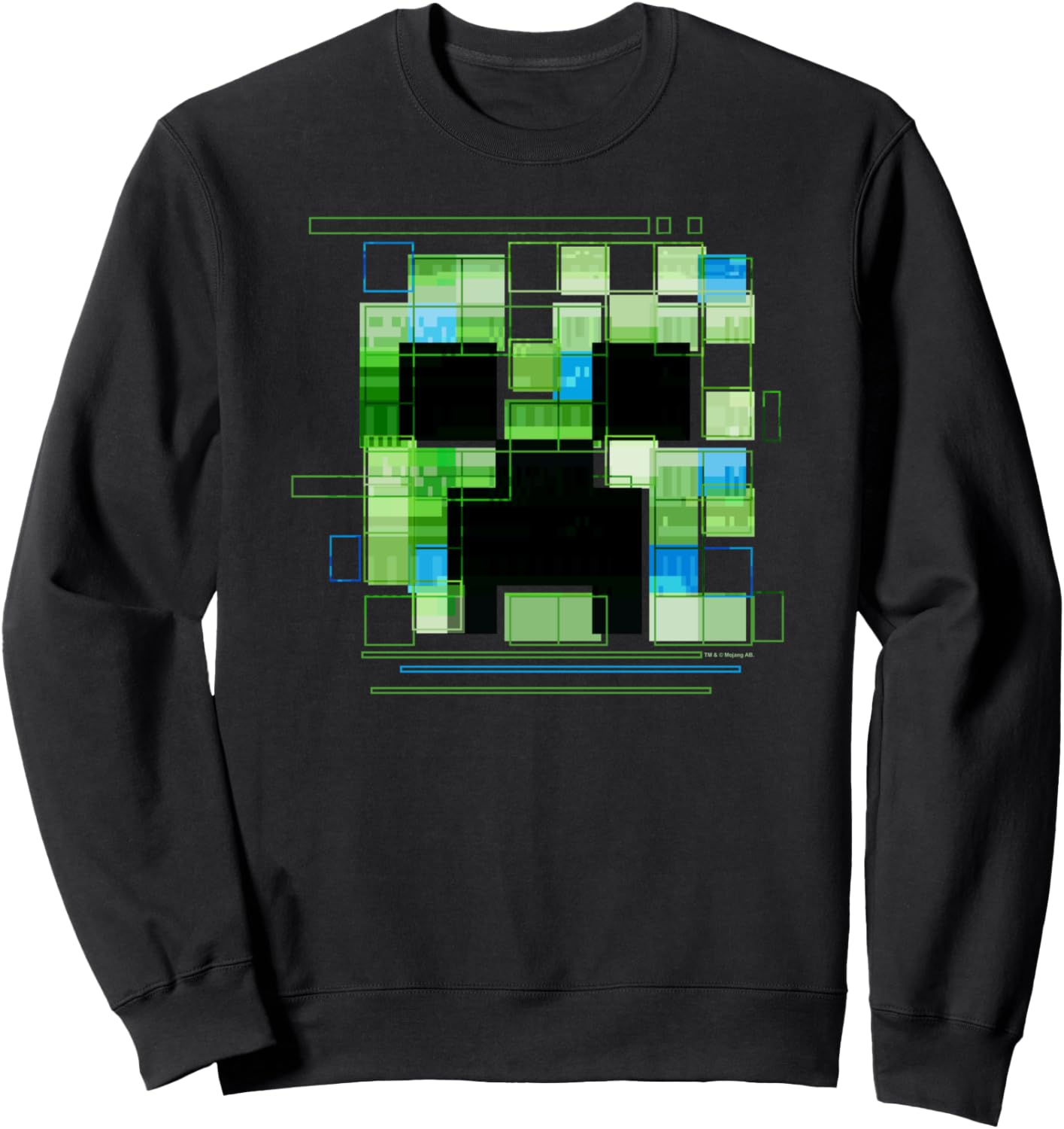 

Толстовка с логотипом Minecraft Modular Creeper Big Face, черный