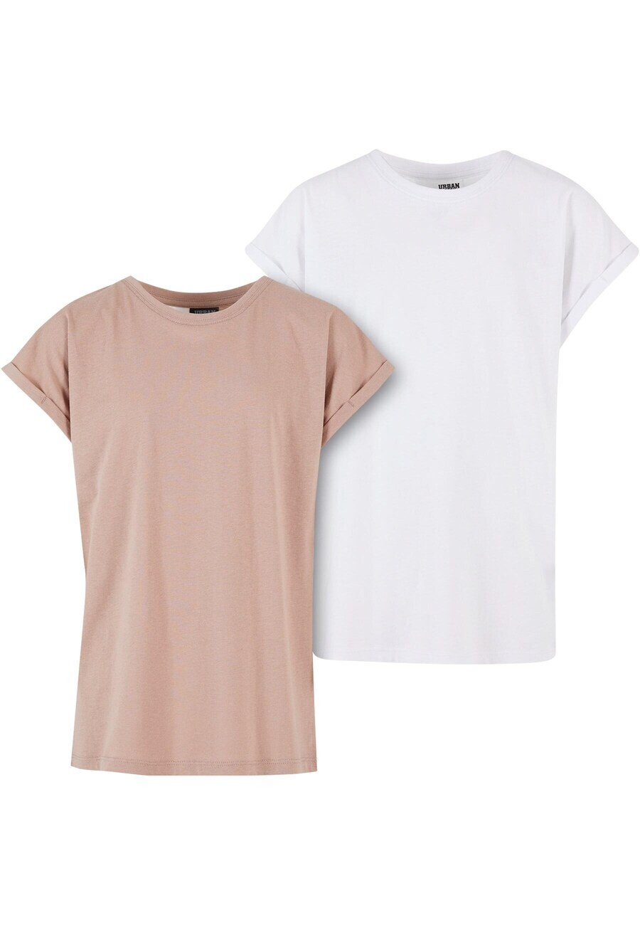 

Футболка Urban Classics Shirt Extended, цвет beige/white