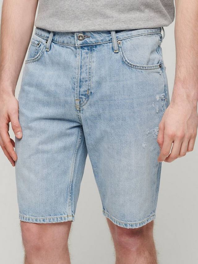 

Прямые джинсовые шорты Superdry, цвет Oakwood Light