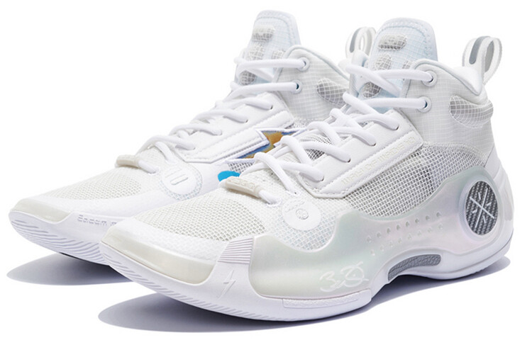 Кроссовки Li Ning Wow 10 Basketball, белый — фото 3