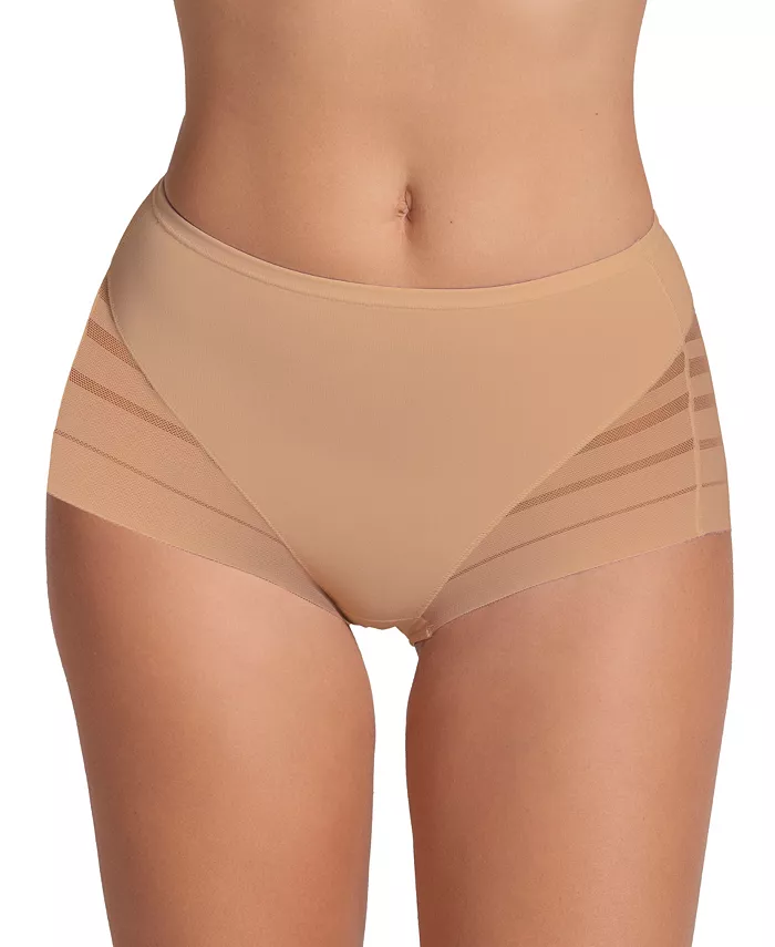 

Женские кружевные трусы-утягивающие Classic Shaper Panty с полосками Leonisa, коричневый/бежевый