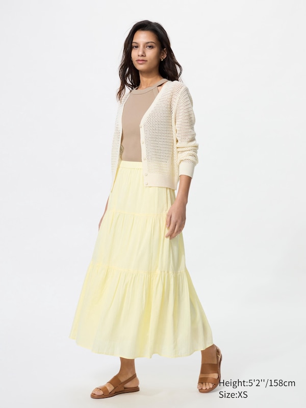 

Многоярусная юбка (короткая) Uniqlo, желтый