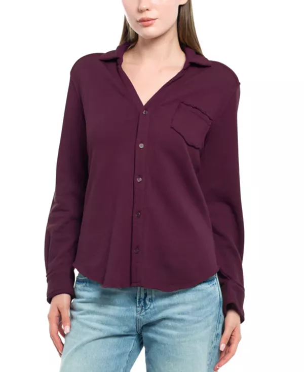 

Толстовка на пуговицах спереди Wilt Clothing, фиолетовый