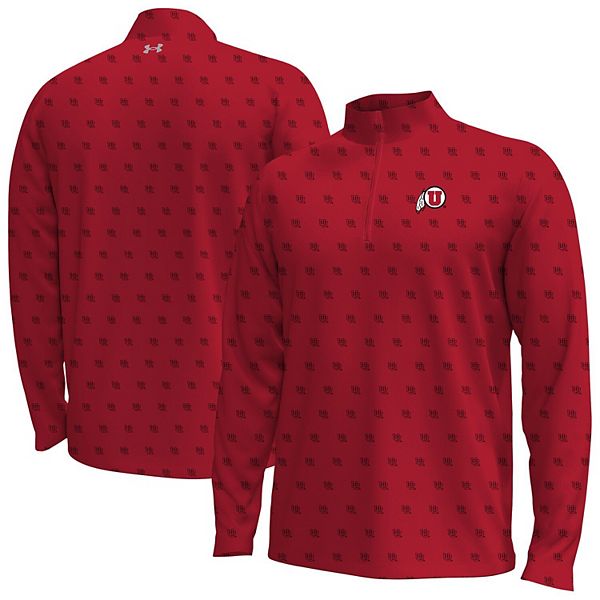 

Мужская красная куртка utah utes gameday armourfuse с полузастежкой Under Armour