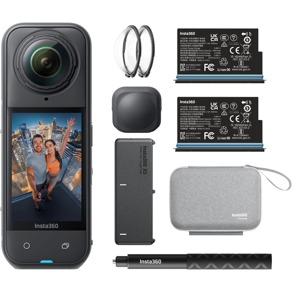 

Экшн-камера Insta360 X5 360 Action Camera Essentials Bundle CINSAAHA_X504