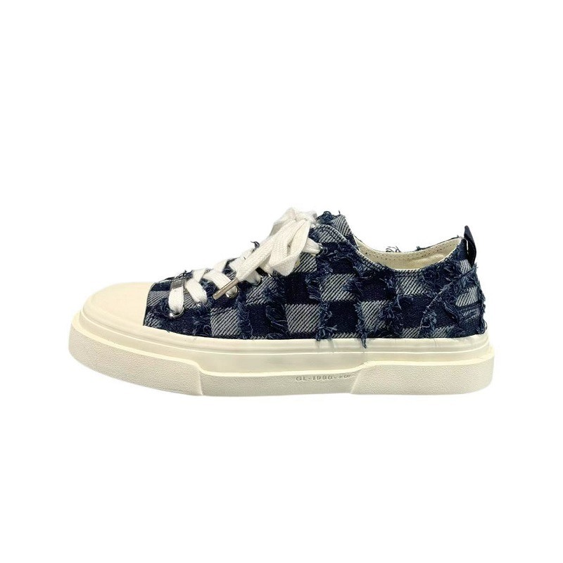 

Нескользящие износостойкие низкие мужские кроссовки Meiretu, Black Plaid