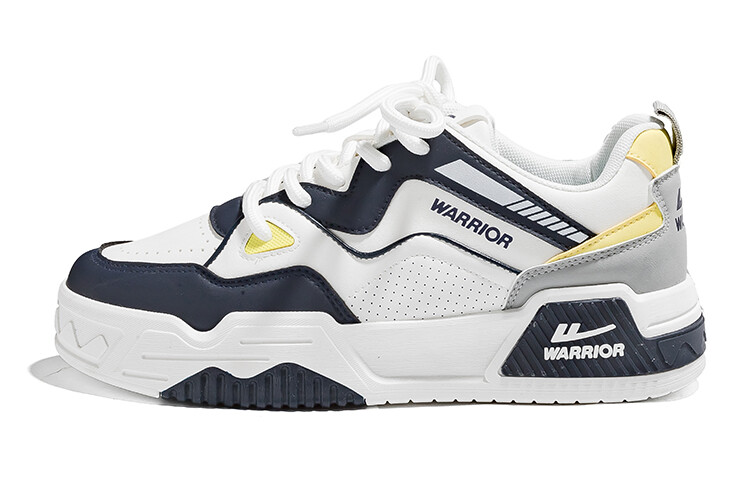 

Кроссовки WARRIOR Skateboarding Shoes Men Low-top Dark Blue, белый/темно-синий