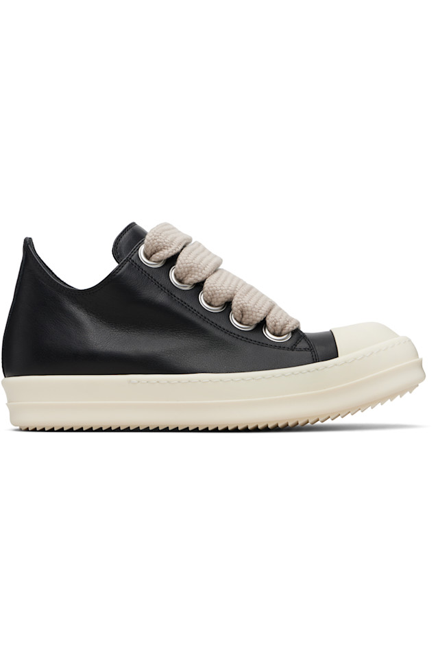 

Rick Owens Черные низкие кроссовки Black Temple Jumbolace