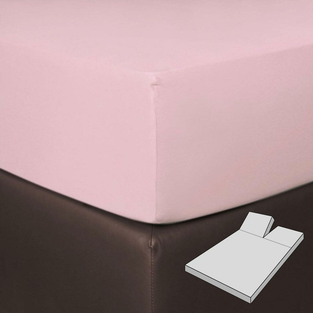 

Bettwaren-Shop Простыня Boxspring Split 180x200 - 200x220 см, роза