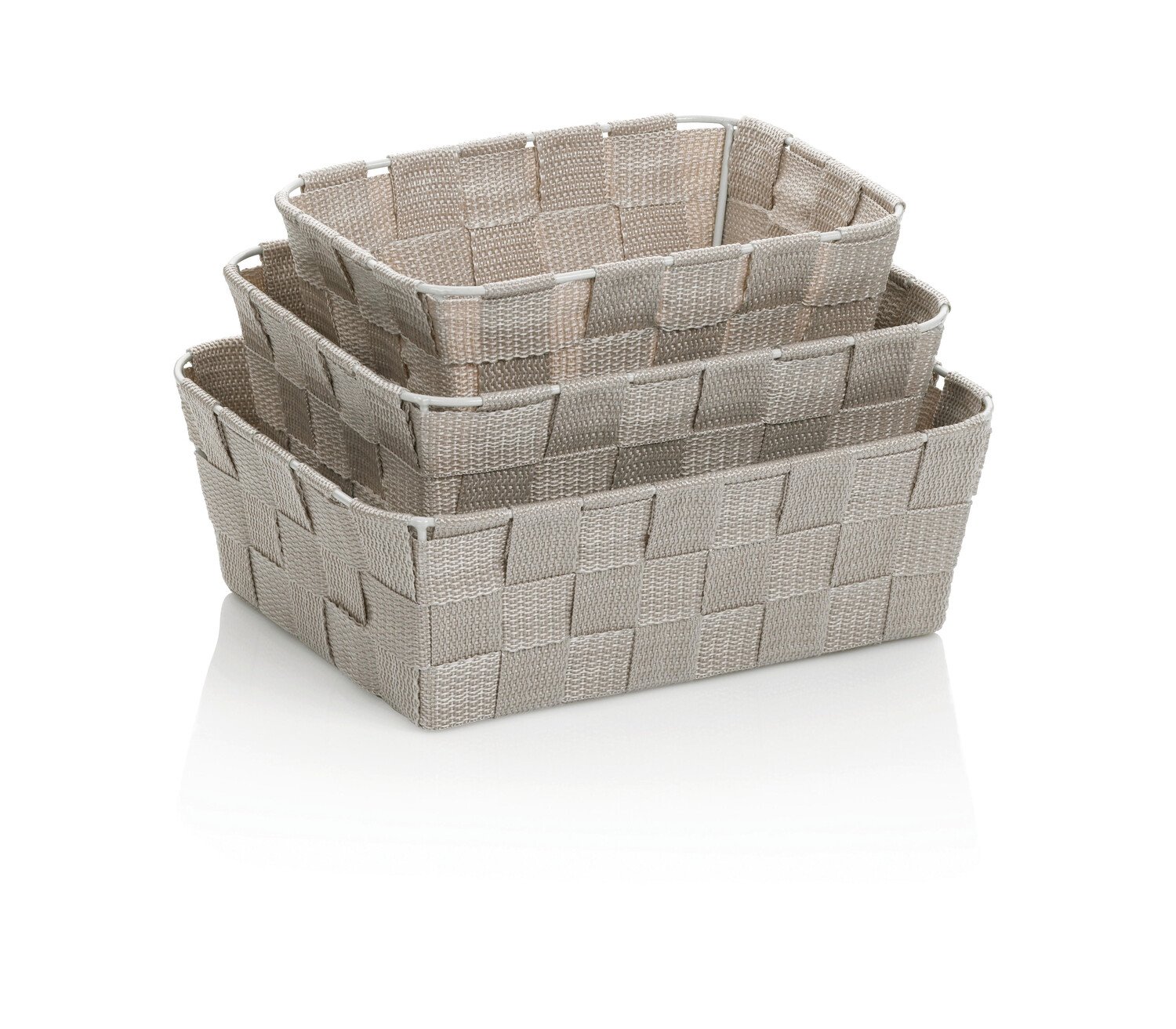 

Набор корзин Kela, 24x19x8,5 см, серый