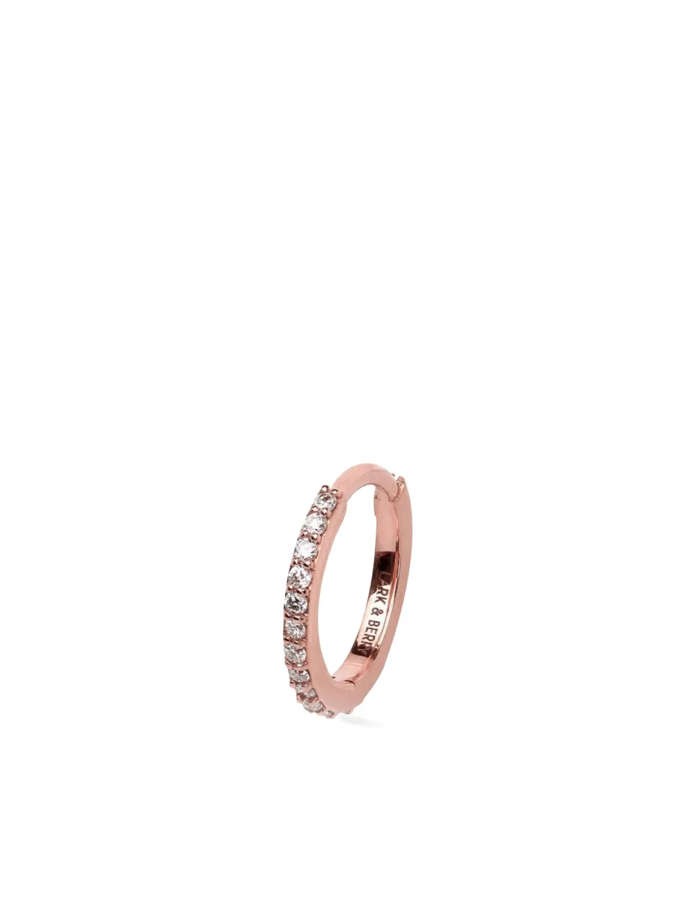 

Серьга-кольцо Modernist из розового золота с бриллиантами Lark & Berry, розовый