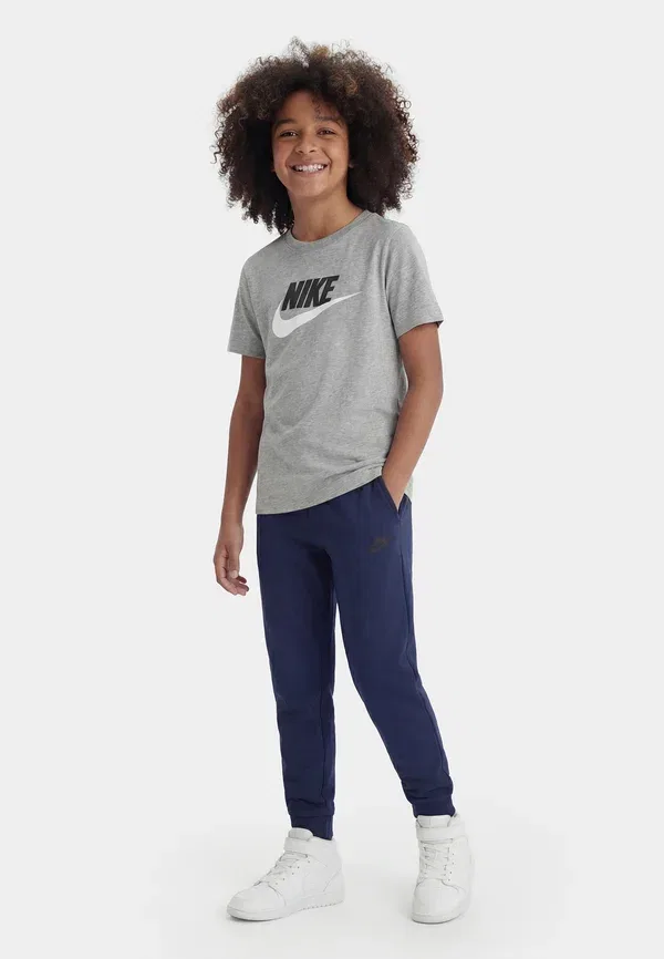 Футболка с принтом Nike Sportswear, темно-серый меланж/черный/белый