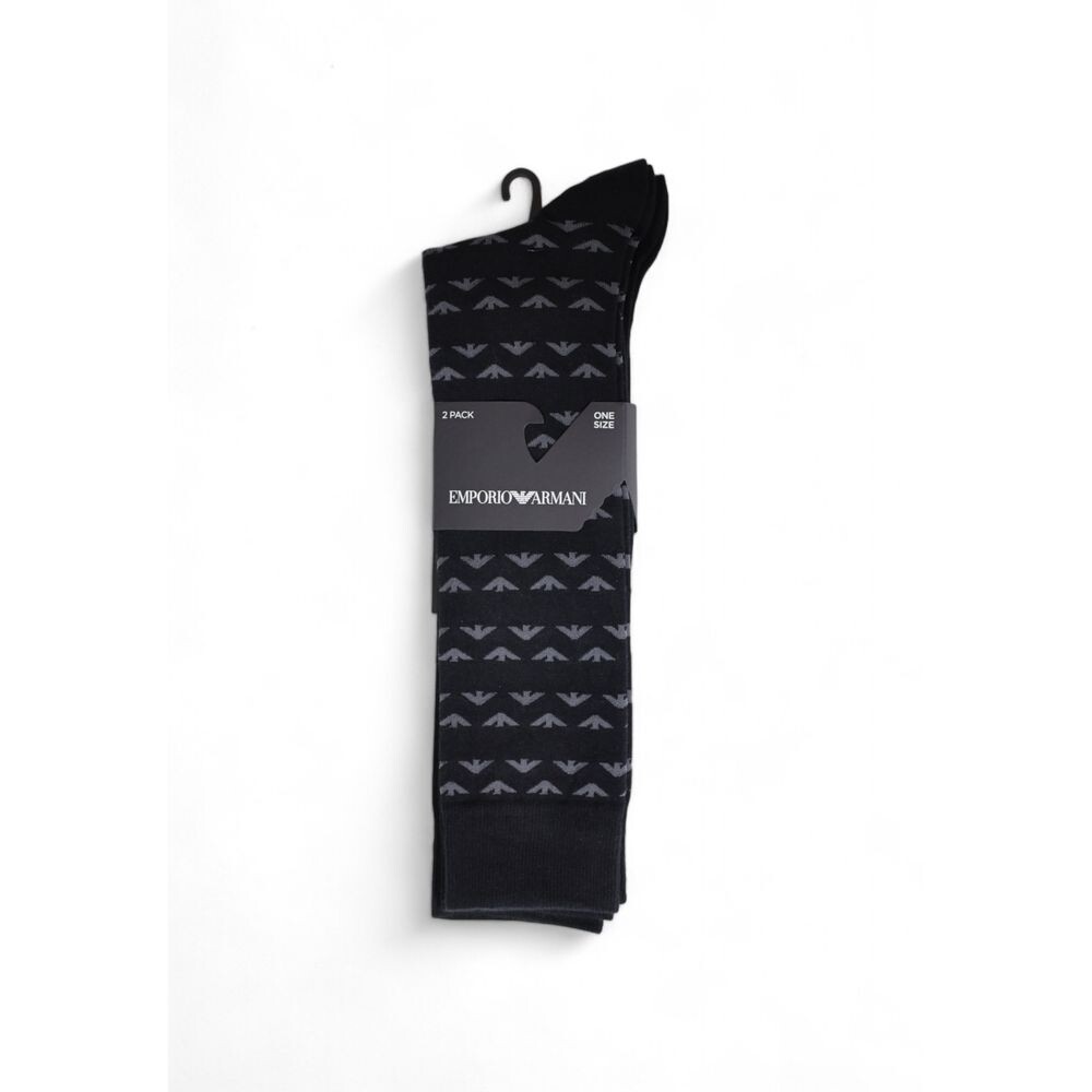 

Черный хлопковый носок Emporio armani underwear