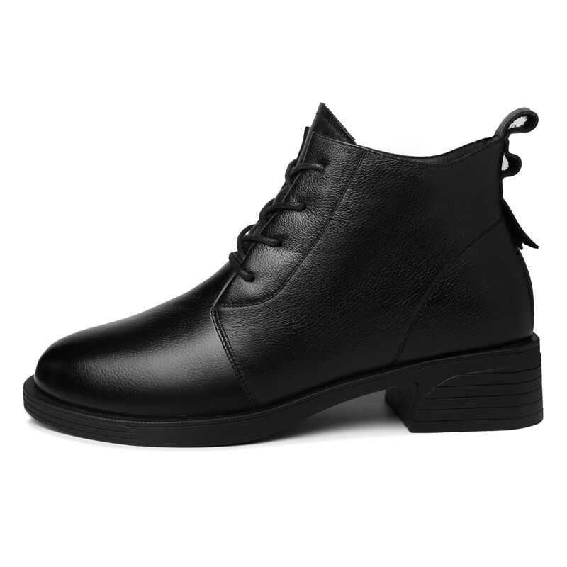 

Ботильоны женские Guci Tianlun, цвет Black Fleece-Lined