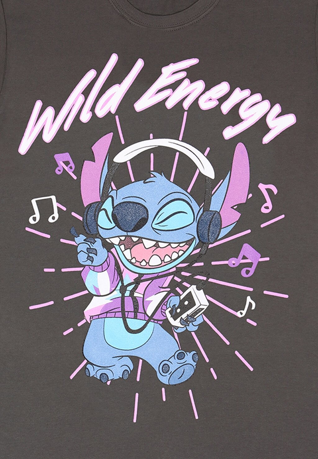 

Футболка с принтом DISNEY LILO AND STITCH WILD ENERGY Henry Tiger, темно-серый