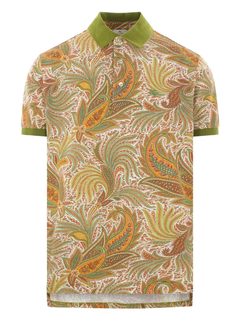 

Рубашка поло с принтом пейсли ETRO, зеленый