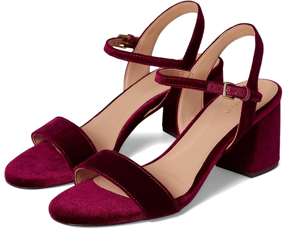 

Туфли Cole Haan Josie Block Heel Sandal 65MM, цвет Wine Velvet