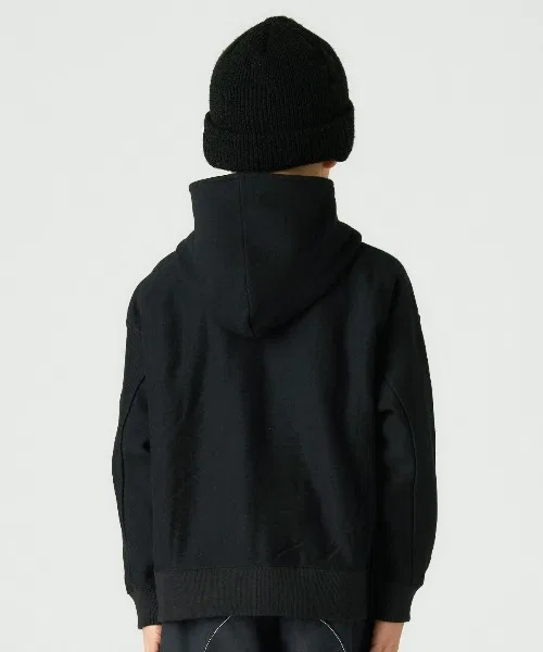 Парка на кнопках Smoothy Snap parka, хлопок 100%, цвет серый меланж — фото 4