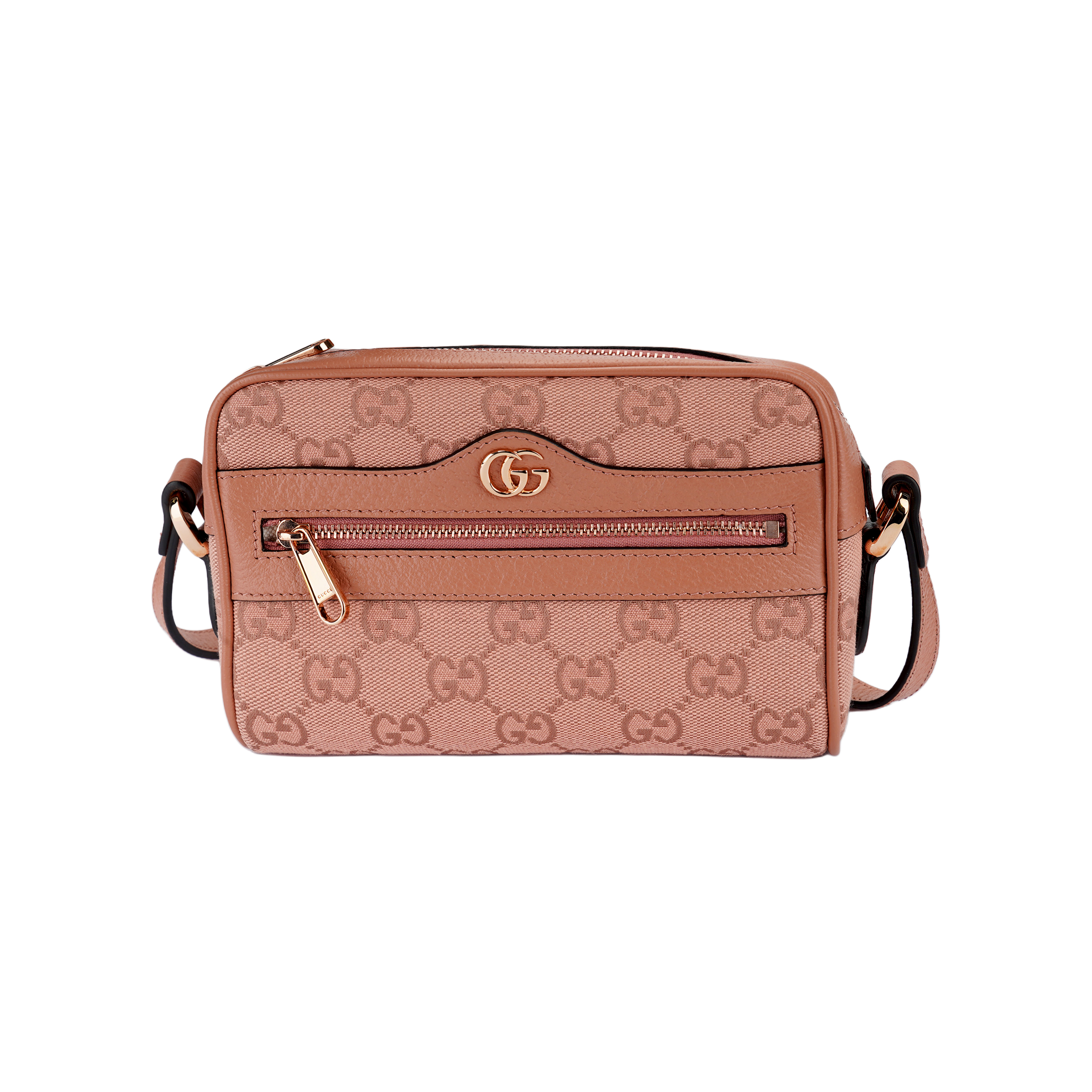 

GUCCI Сумка через плечо из ткани Ophidia с коровьей кожей, мини-сумка через плечо, женская, розовая