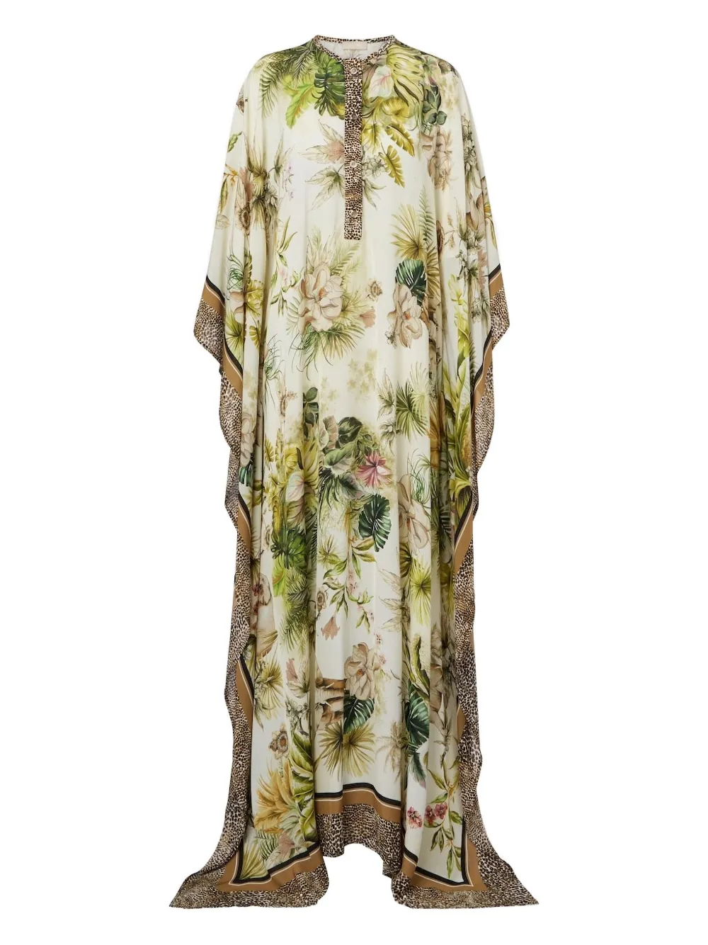 

Макси-платье с цветочным принтом Savannah Elie Saab, нейтральный