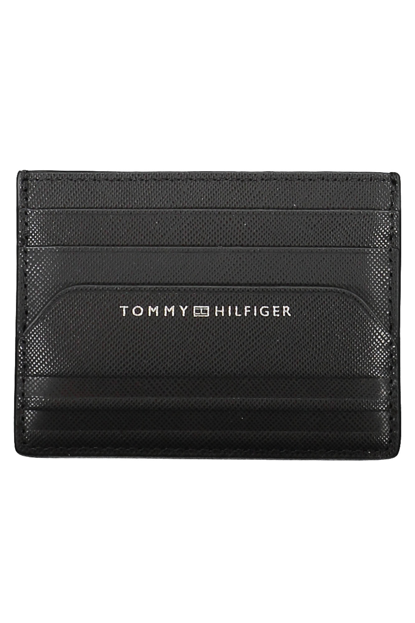 

Мужской картхолдер Tommy Hilfiger кожаный с логотипом, черный
