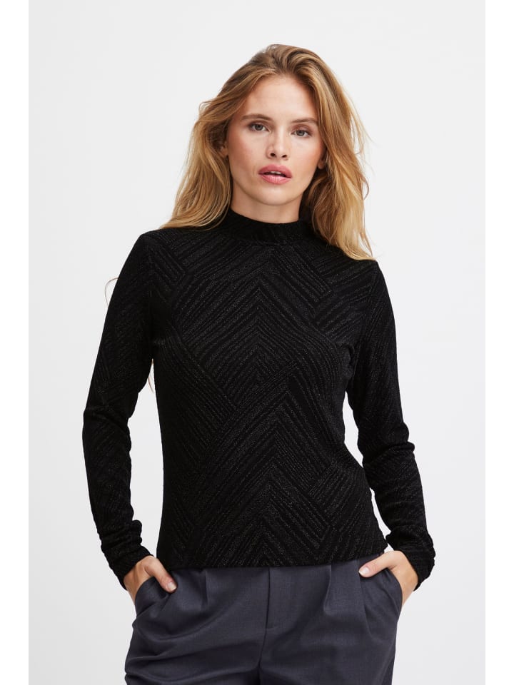 

Лонгслив PULZ Jeans, черный