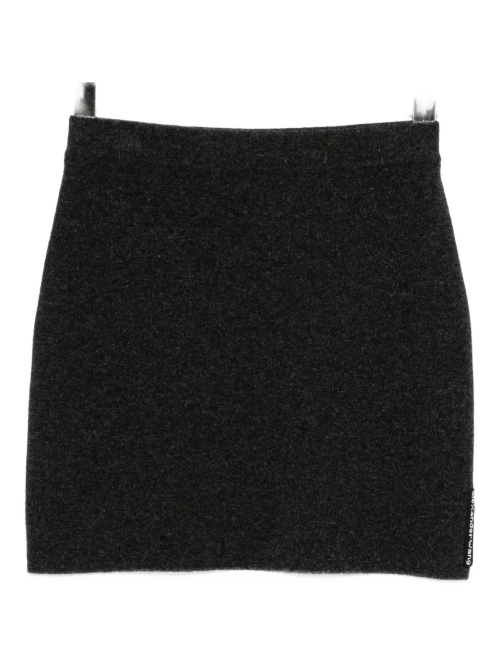 

Мини-юбка с термостразами Alexander Wang, серый