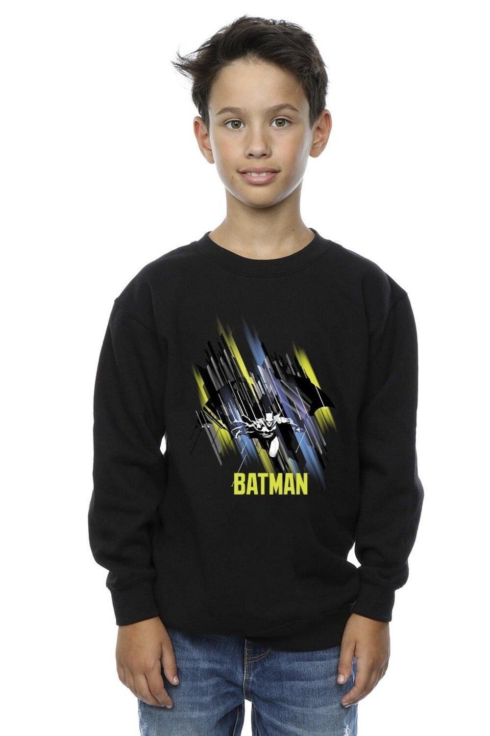 

Толстовка с летающим Бэтменом DC Comics, черный