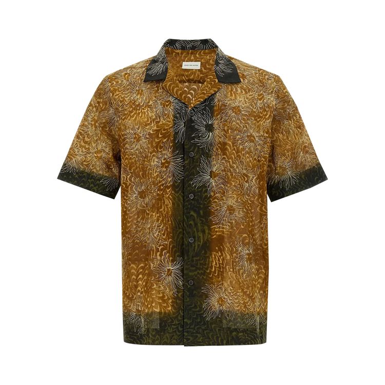 

Рубашка Dries Van Noten Carltone Embroidered Shirt 'Bronze', коричневый
