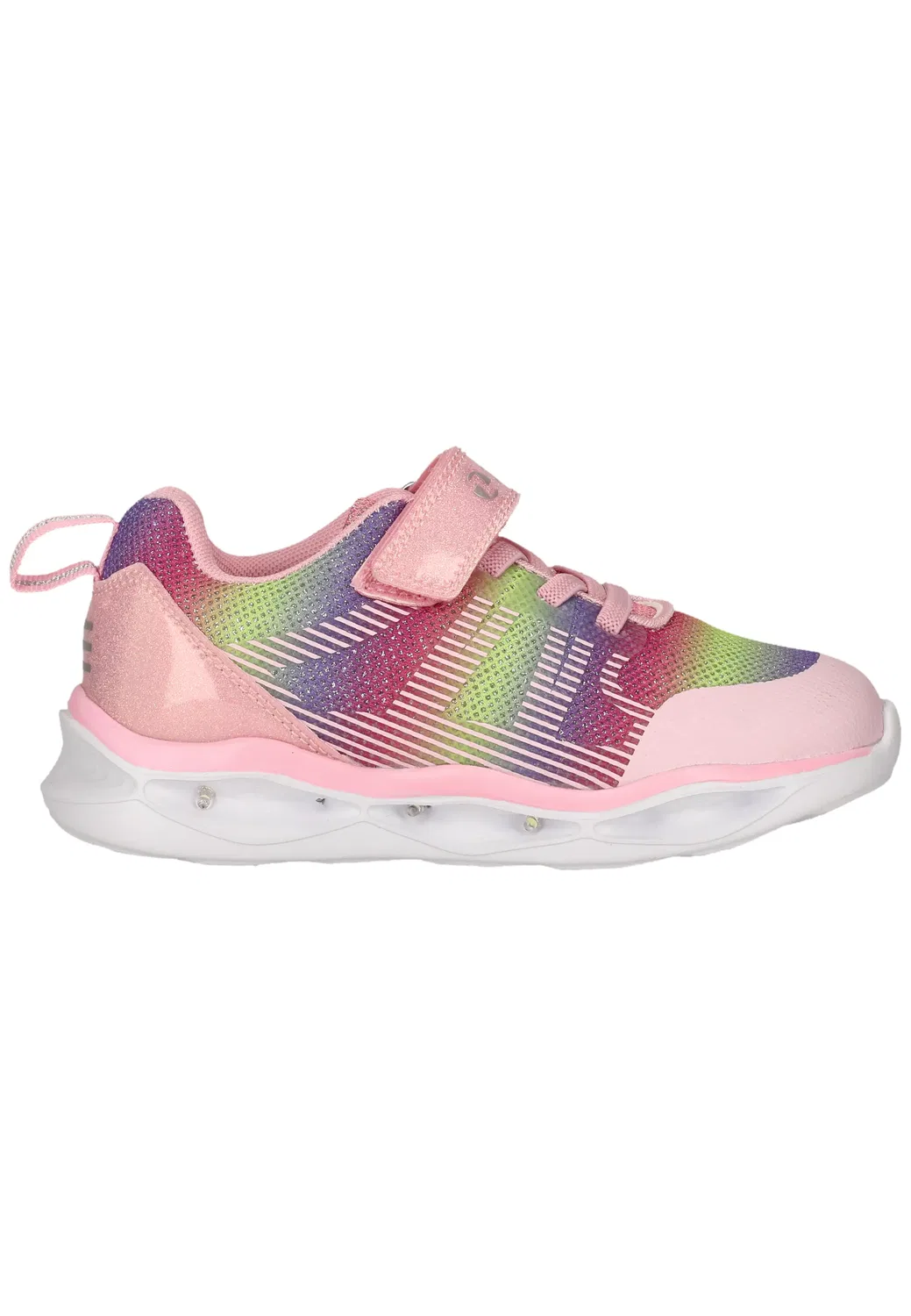 Сникерсы низкие с подсветкой Zigzag, prism pink