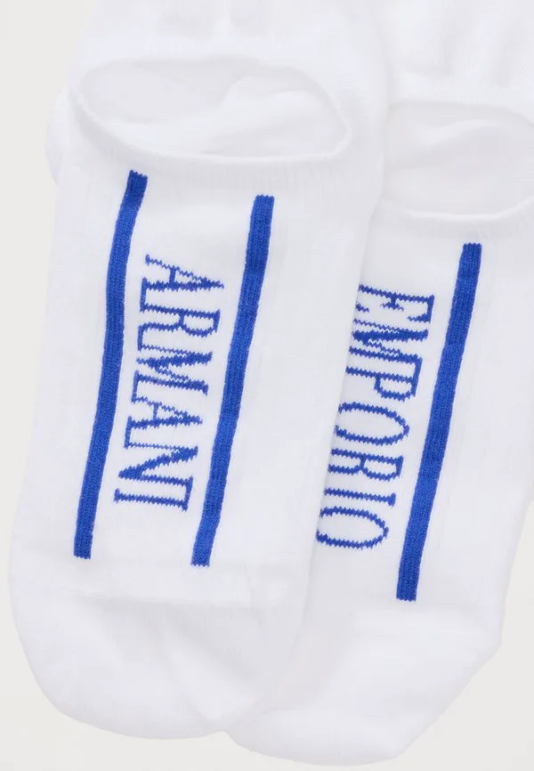 Комплект из двух пар носков footie Emporio Armani, White — фото 2