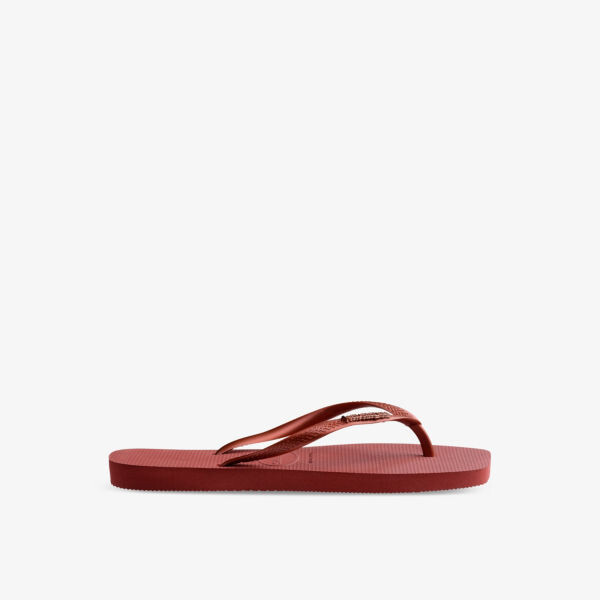 

Резиновые шлепанцы с логотипом Havaianas, красный