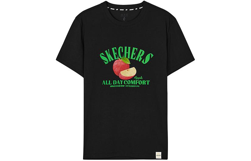 

Футболка унисекс угольно-черная Carbon Black Skechers, черный